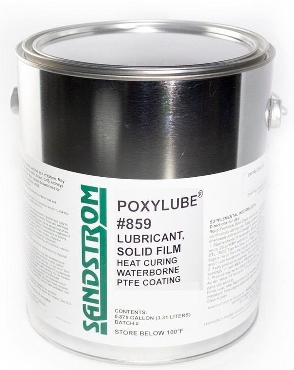 Sandstrom Poxylube® #859 Olive Drab Green PTFE Heat Cure Dry Film Lubricant - Gallon Can