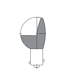 WHELEN® 34-0414020-65 Model W1290-14 14-Volt / 26 Watt Reflector Lamp