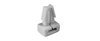 HellermannTyton TM1SF10C2 Push Cable Tie Mount - White - 100/Pack