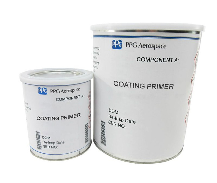 PPG® Deft® 44-W-007 FS#27722 White MIL-DTL-53030C Type I Spec Non-Chrome Water Reducible Epoxy Primer - Gallon Kit