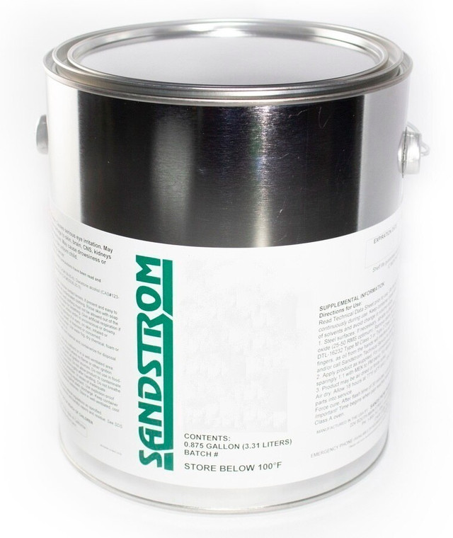 Sandstrom Poxylube® #887 Black PTFE Heat Cure Satin Texture Dry Film Lubricant - Gallon Can & 1/2 Gallon D152 Kit