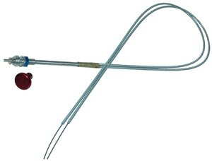 McFarlane Aviation MCC101D096-RR FAA-PMA Non-Locking Choke Control for Dual Carburetor - Red Knob - 8 Foot