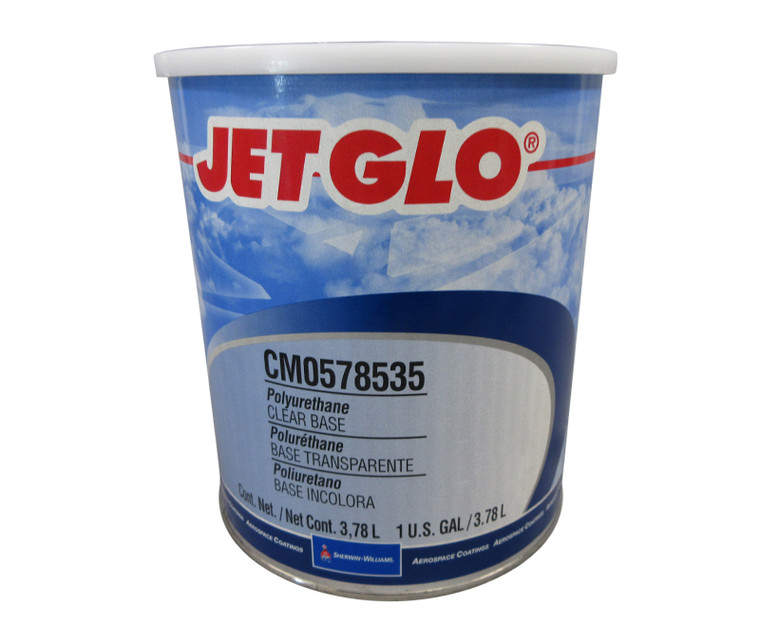 JET GLO® CM0578535 Clear Polyester Urethane Topcoat Paint - Gallon Can
