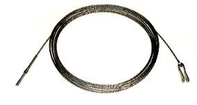 McFarlane Aviation MC1260105-7 FAA-PMA Left Hand Forward Rudder Control Cable