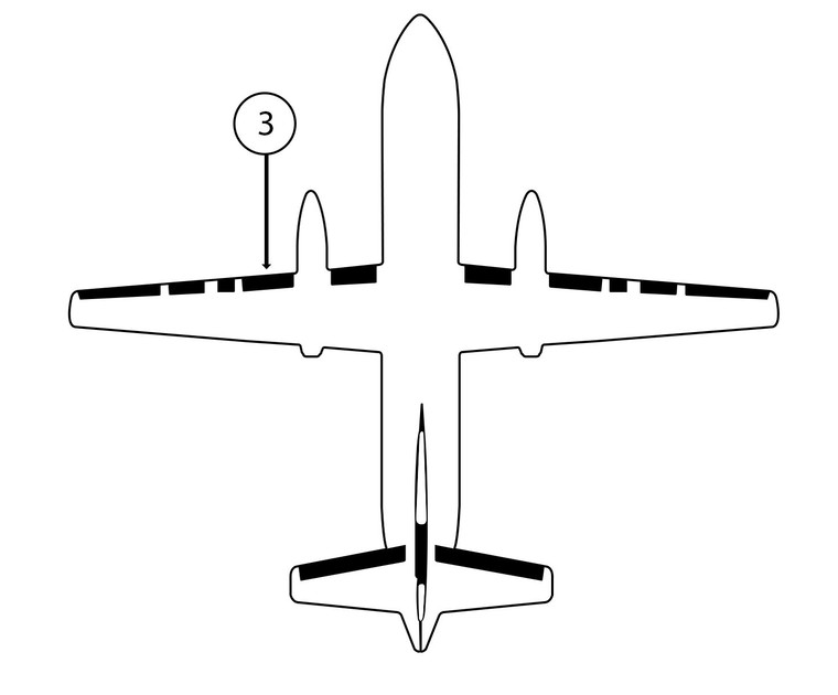 GOODRICH P29S7D5141-03 FASTboot® Saab 340A & 340B LH Nacelle - Light Black Neoprene De-Ice Boot