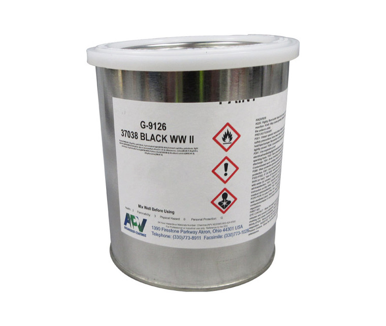 APV® Engineered Coatings G-9126-01 Walkway™ FS 37038 Black A-A-59166A Type 2/MIL-W-5044C Spec Non-Slip Walkway Compound - Quart Can