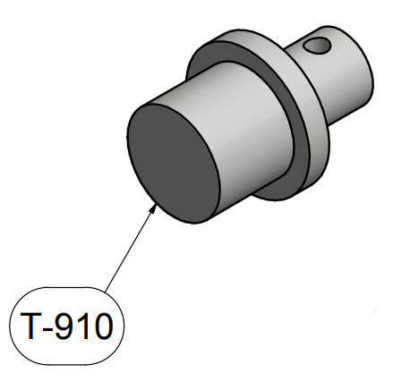 Brackett T-910 Gray Aero L-39ZA Albatros (R Side only) Universal Towbar Adapter