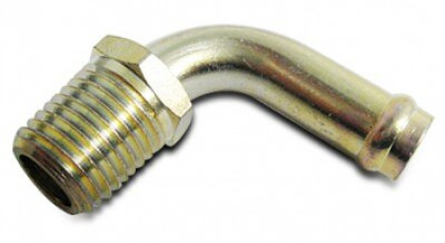 TEMPEST® AA1K1-6-6 FAA-PMA 3/8" NPT / 3/8" Hose 90° High-Flow Air Fitting