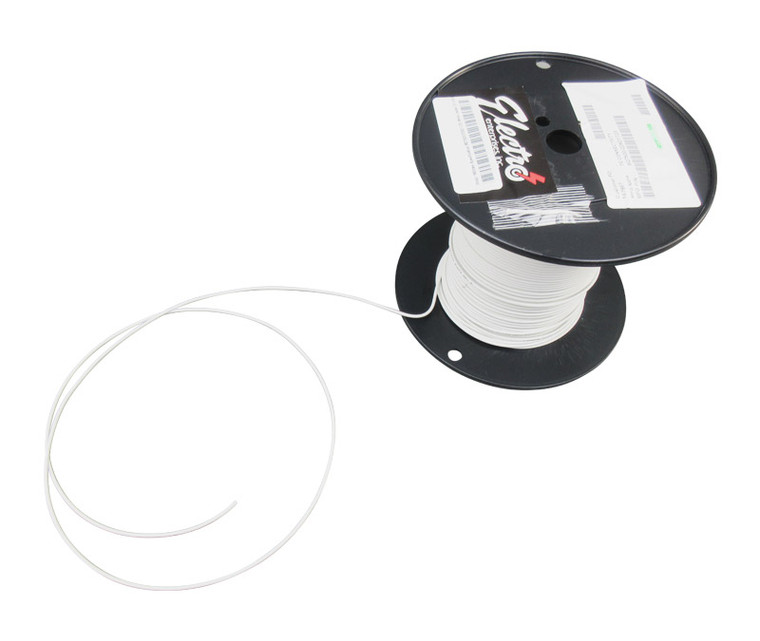 Military Specification M27500/22SD1T23 White Jacket 22 AWG 1 Conductor Shielded Cable