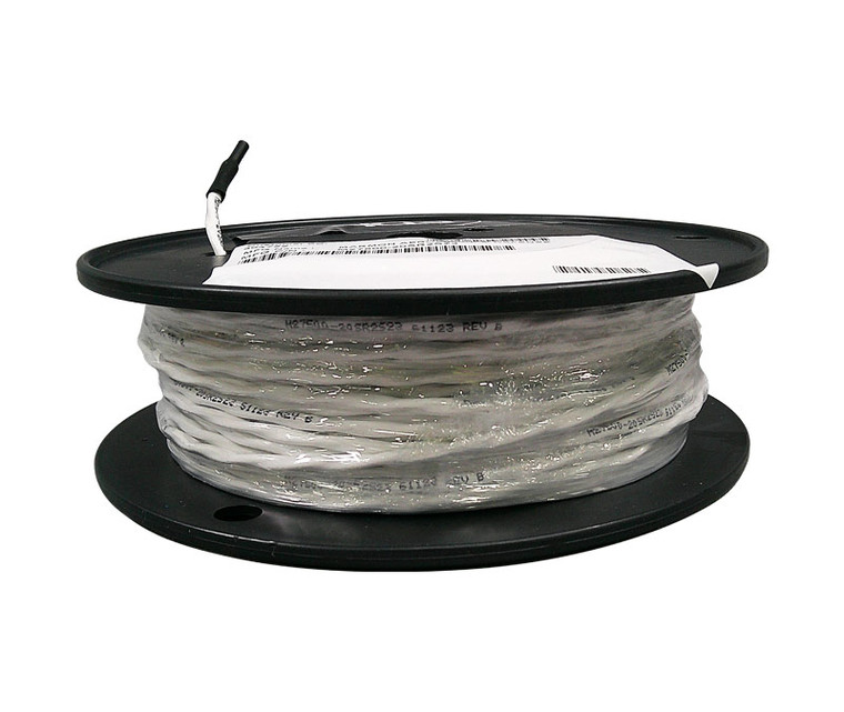 Military Specification M27500/20SR2S23 White Jacket 20 AWG 2 Conductor Shielded Cable