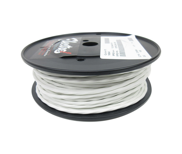 Military Specification M27500/20ML3T08 White Jacket 20 AWG 3 Conductor Shielded Cable