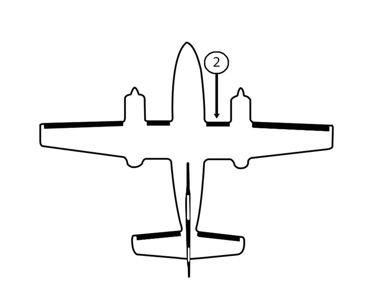 GOODRICH 27S-7D5070-02 Cessna 414 RH Fuselage - Nacelle De-Ice Boot