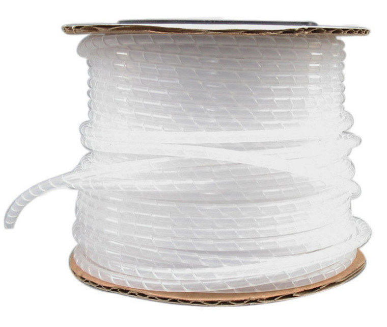 ICO-Rally SWP-1/8 Natural 0.125" OD x 0.031" Wall Polyethylene Spiral Wrap Tubing