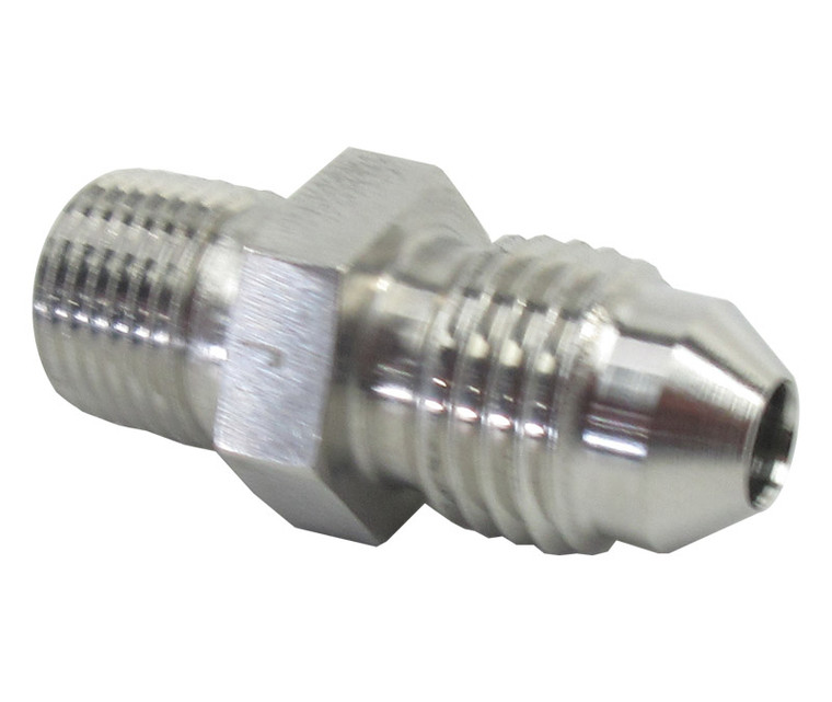 Aeronautical Standard AN816-4J Stainless Steel Flared Pipe to Tube Straight Adapter