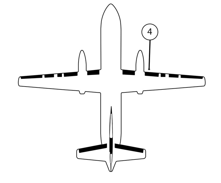 GOODRICH P29S7D5141-04 FASTboot® Saab 340A & 340B RH Nacelle - Fuel Door Black Neoprene De-Ice Boot