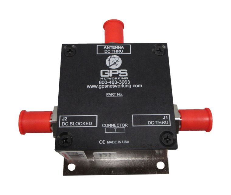 GPS Networking LDCBS1X2 SMA Style Connectors 1X2 Loaded DC Blocked Antenna Splitter