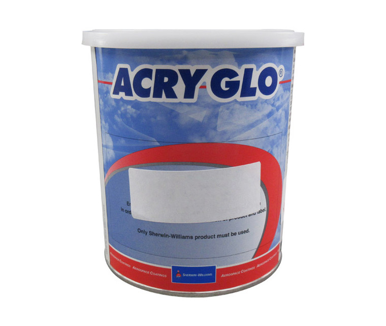 Sherwin-Williams H10639 ACRY GLO Conventional Metallic Diamond Silver Acrylic Urethane Paint - 3/4 Quart