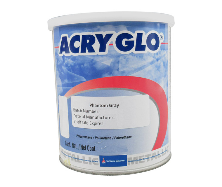 Sherwin-Williams H10683 ACRY GLO Conventional Metallic Phantom Gray Acrylic Urethane Paint - 3/4 Quart