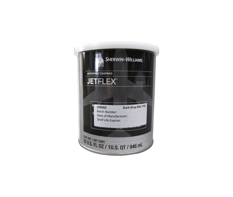 JETFlex® L09060 Urethane Semi-Gloss Paint Dark Gray - BAC703A - 7/8 Quart Can