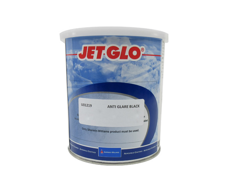 Sherwin-Williams U01219 JET GLO Polyester Urethane Topcoat Paint Anti - are Black - Quart