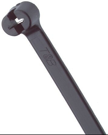 Ty-Rap® TY24MX Black Ultroviolet Resistant 6" Cable Tie - 1000/Pack