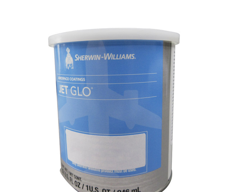Sherwin-Williams U00048 JET GLO Polyester Urethane Topcoat Paint Flag Red - Quart