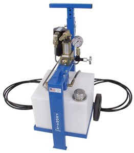 Tronair® 06-5004C0500 Blue 4000 PSI MIL-PRF-5606/MIL-PRF-83282 Fluid Type 8-Gallon Hydraulic Component Test Cart (CE)