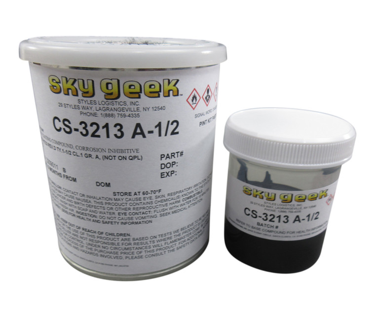 Flamemaster CS 3213 A-1/2 Corrosion Inhibitive Fuel Resistant Sealant - Pint (12 fl oz) Can Kit - 16/Case