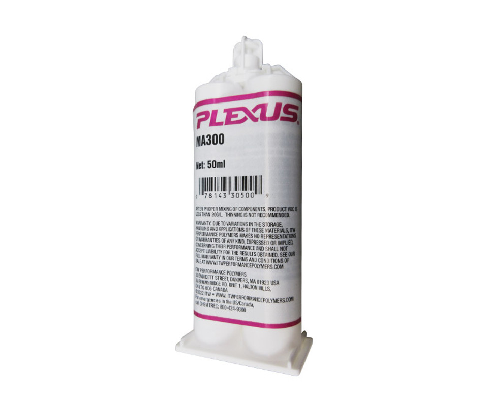PLEXUS 30500 MA300 Cream TwoPart Methacrylate Adhesive 50 mL 11 Twin Cartridge at