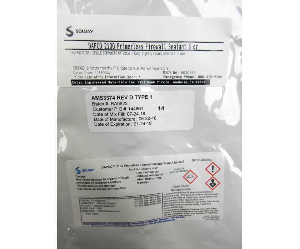 DAPCO 2100 Primerless Cilicone Firewall Sealant 6 oz