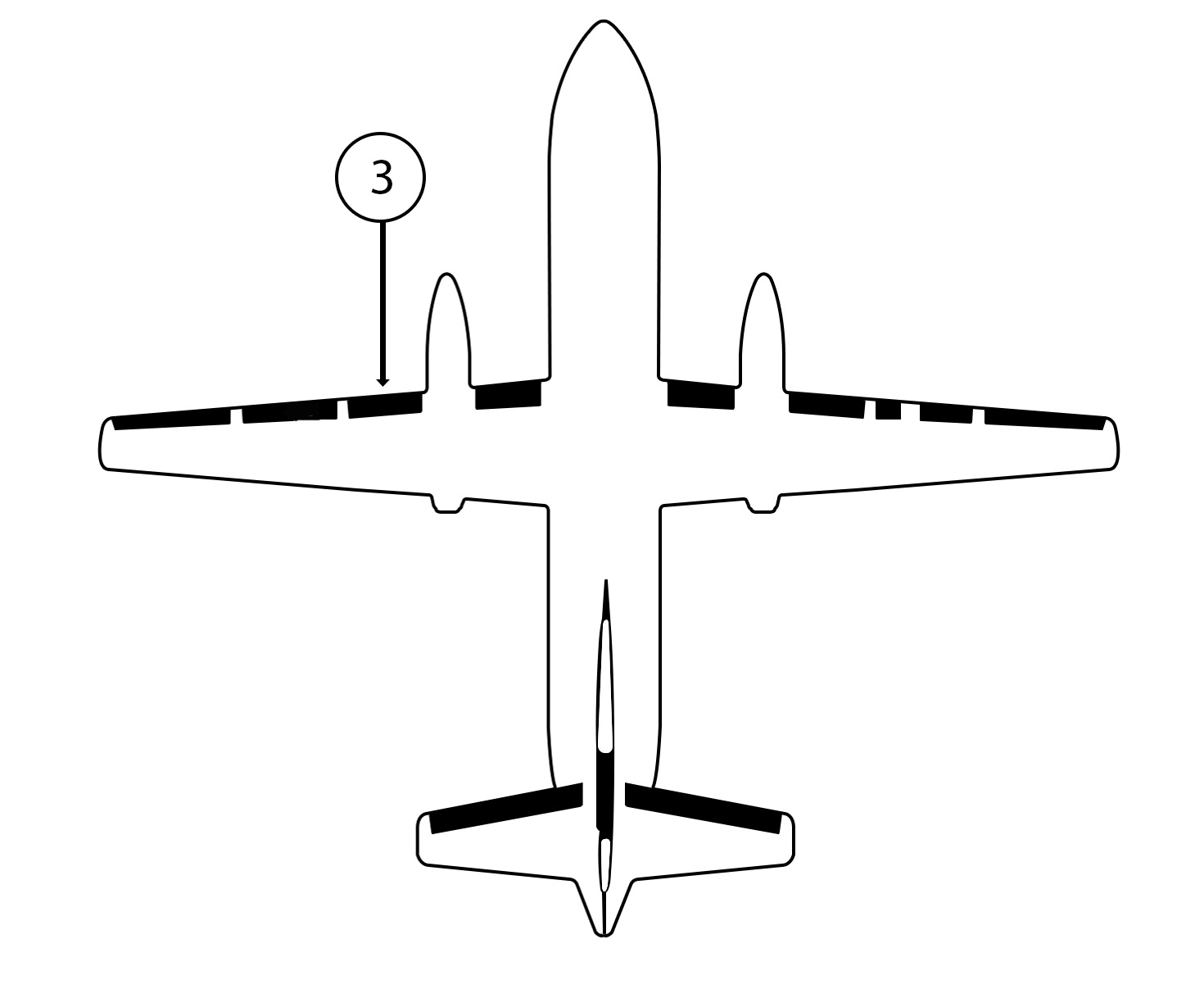 GOODRICH 35-7D5242-73 Saab 2000 LH Nacelle - Break Black Estane De-Ice Boot