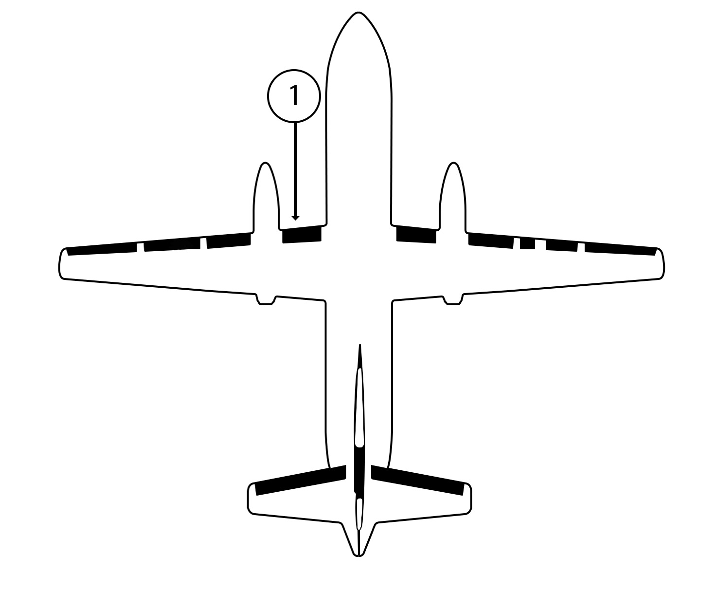 GOODRICH 35-7D5242-71 Saab 2000 LH Inner Wing Black Estane De-Ice Boot