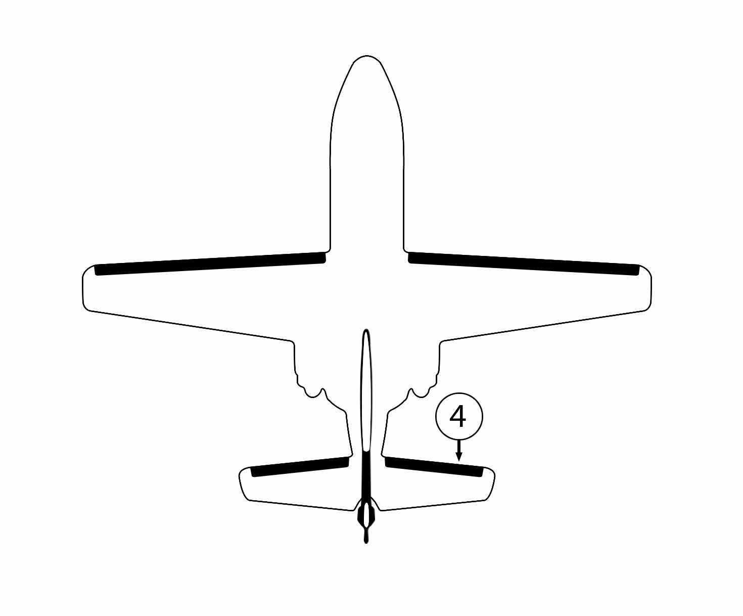 GOODRICH 29S4D5280-02 Cessna 560XL RH Horizontal Stabilizer De-Ice Boot