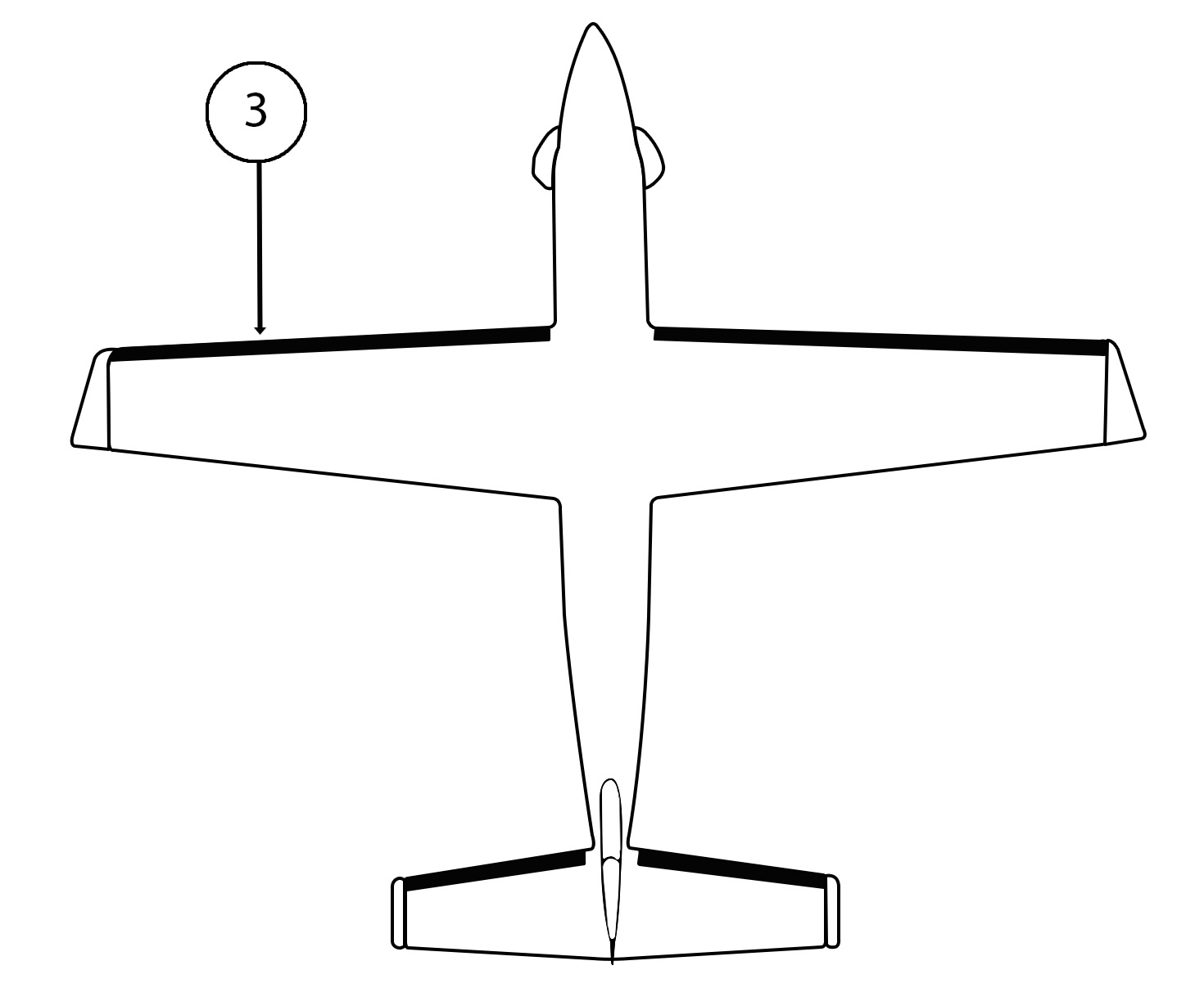 GOODRICH 27-7D5221-11 Pilatus PC-12/U-28A LH Outboard Wing De-Ice Boot
