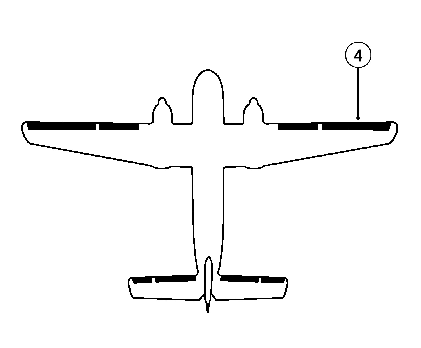 GOODRICH 23-2008-8-2 DeHavilland DHC-4 RH Outboard Wing De-Ice Boot