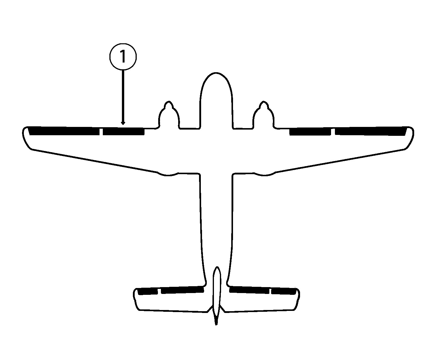 GOODRICH 23-2008-7-1 DeHavilland DHC-4 LH Inboard Wing De-Ice Boot