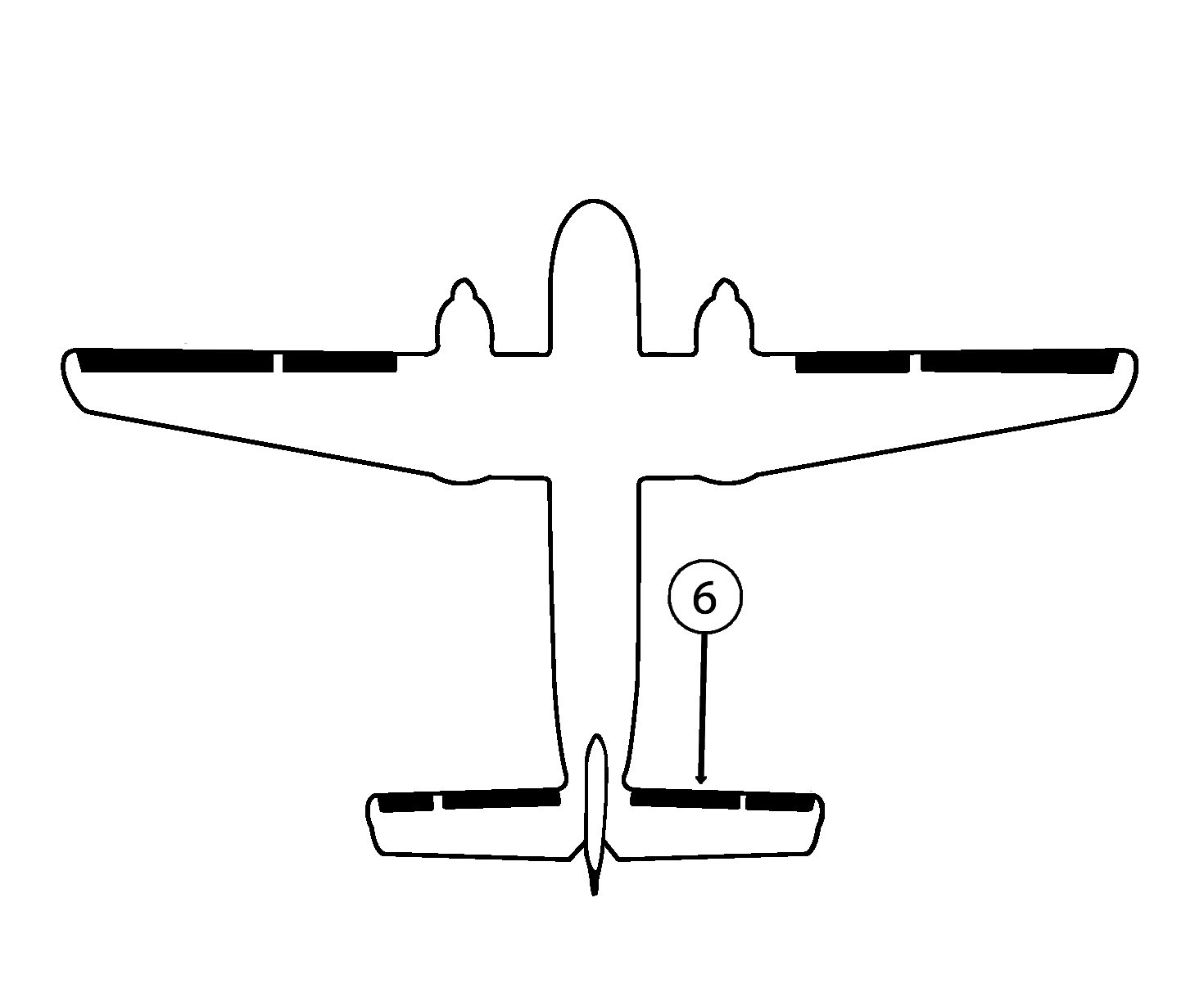 GOODRICH 23-2008-5-2 DeHavilland DHC-4 RH Inboard Stabilizer De-Ice Boot
