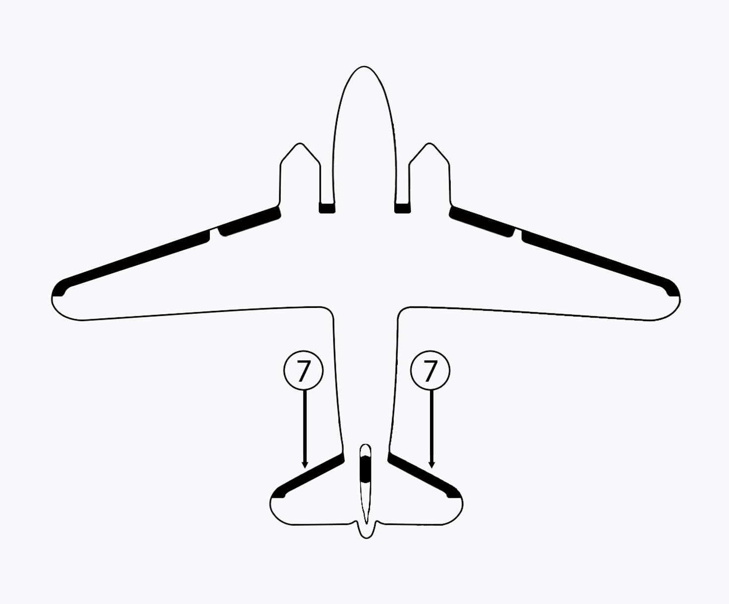 GOODRICH 11-517-10-1 Curtis Wright C-46 Horizontal Stabilizer De-Ice Boot
