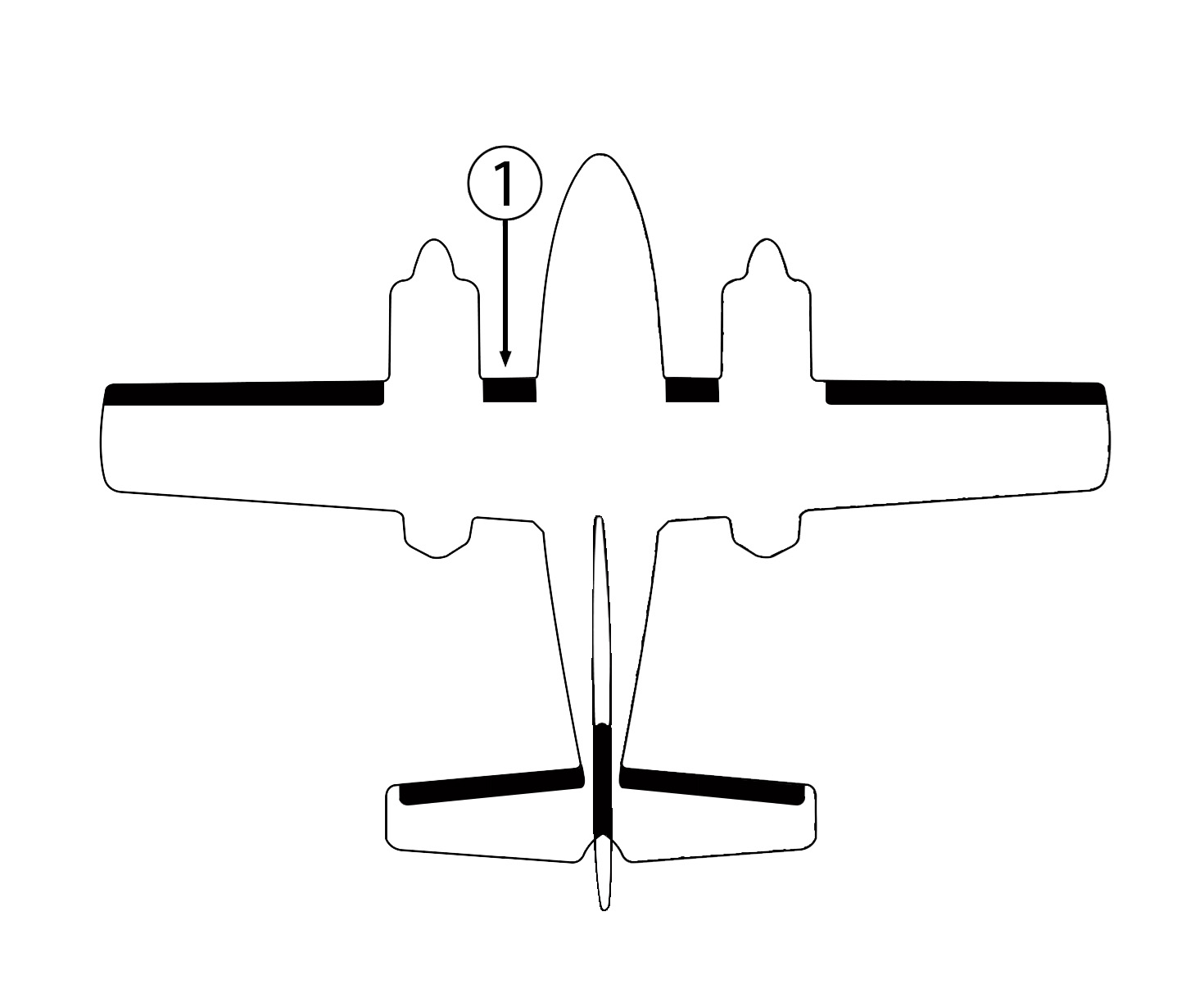 GOODRICH P25S5D5124-01 FASTboot® Cessna T-303 LH Inboard Wing De-Ice Boot
