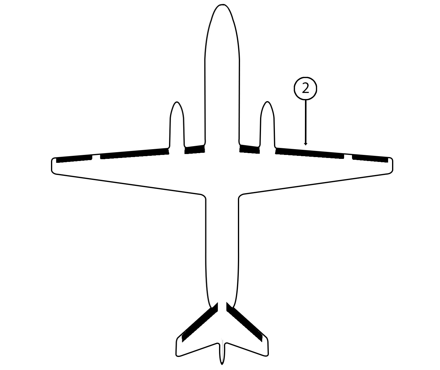 GOODRICH P25S5D5071-62 FASTboot® Fairchild SA226 & SA227 RH Nacelle - Tip De-Ice Boot