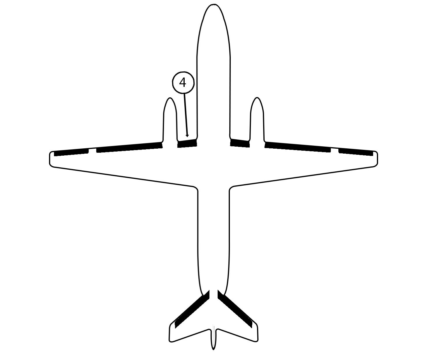 GOODRICH P25S5D5071-05 FASTboot® Fairchild SA226 LH Fuselage - Nacelle De-Ice Boot