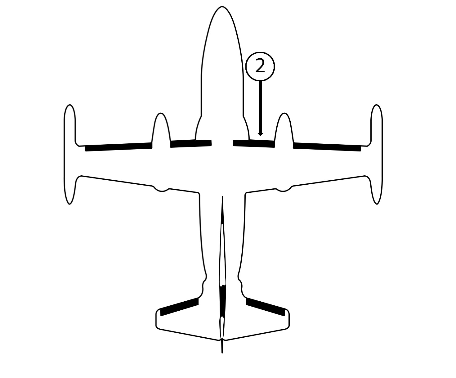 GOODRICH P25S5D5048-02 FASTboot® Mitsubishi MU-2 RH Fuselage - Nacelle De-Ice Boot
