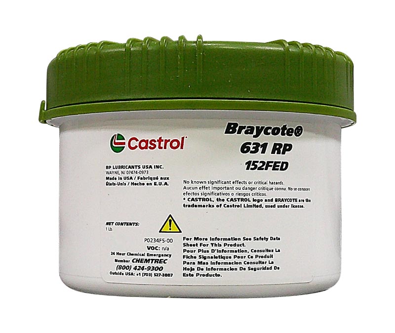 Castrol® Braycote™ 631 RP Perfluoroether Rust Inhibited Oxygen Compatible Grease - 1 lb Jar