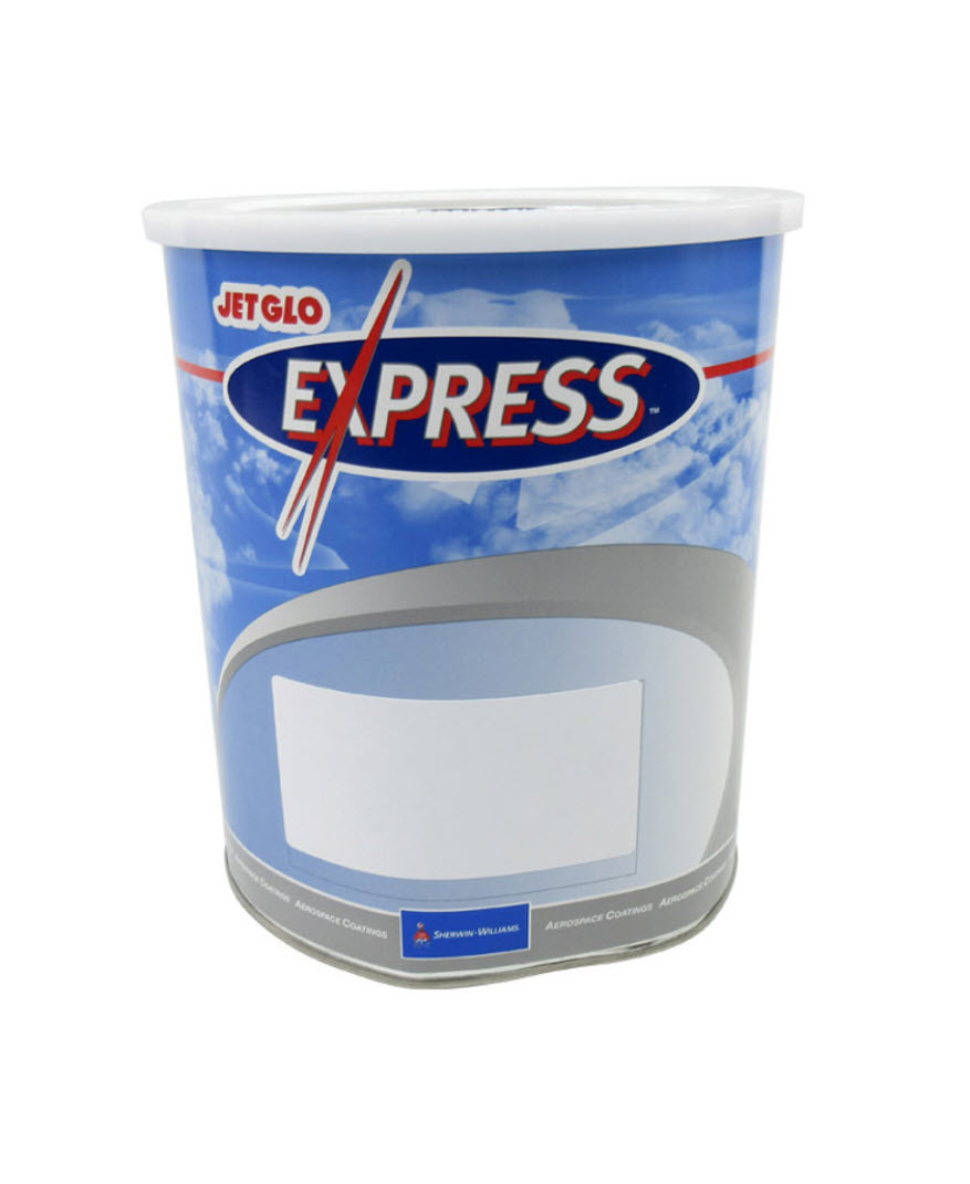 Sherwin-Williams® Y01568 JET GLO® Express FS# 17925 NAVMAR White Polyester Urethane Paint - Gallon Can