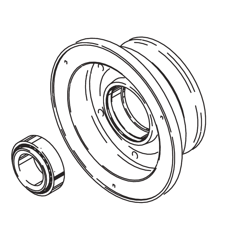 Cleveland Wheel & Brake 162-05702 Outer Wheel Half Aseembly