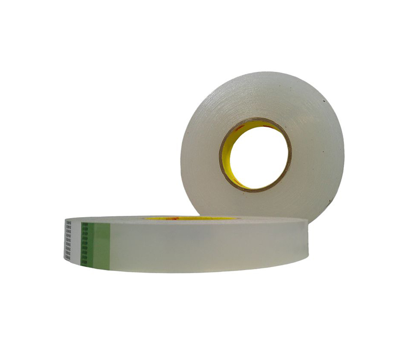 3M™ 021200-38545 Scotch® 4658F Clear 31.25 Mil Double Coated Removable Foam Tape - 1" x 27 Yard Roll - 2/Pack