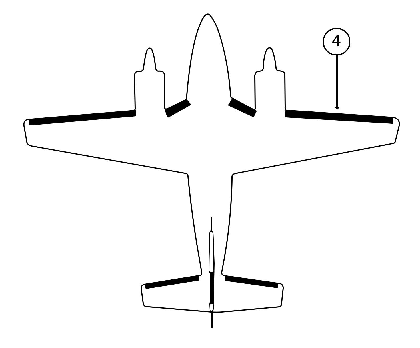 GOODRICH 25S-7D5026-06 Piper PA31 RH Nacelle - Tip De-Ice Boot
