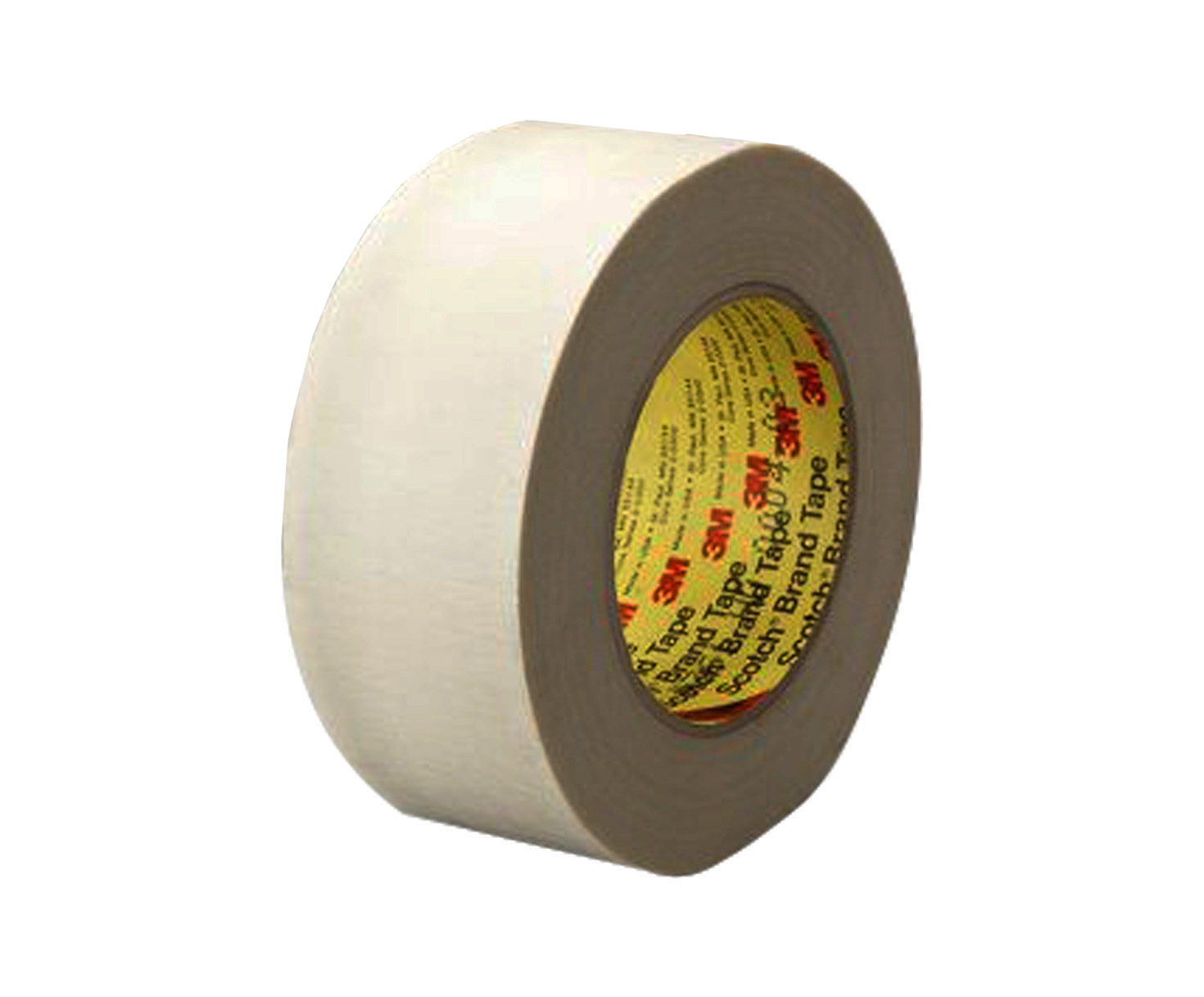 3M™ 021200-03016 Scotch® 361 White 7.5 Mil Glass Cloth Tape - 3/4" x 60 Yard Roll - 48/Case