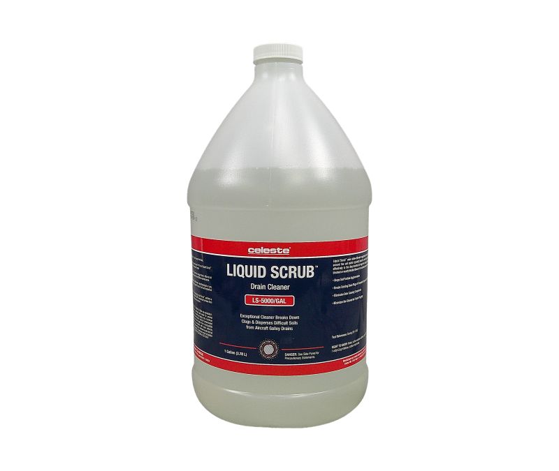 Celeste® LIQUID SCRUB™ LS-5000/GAL Clear Galley Drain Cleaner - Gallon Jug
