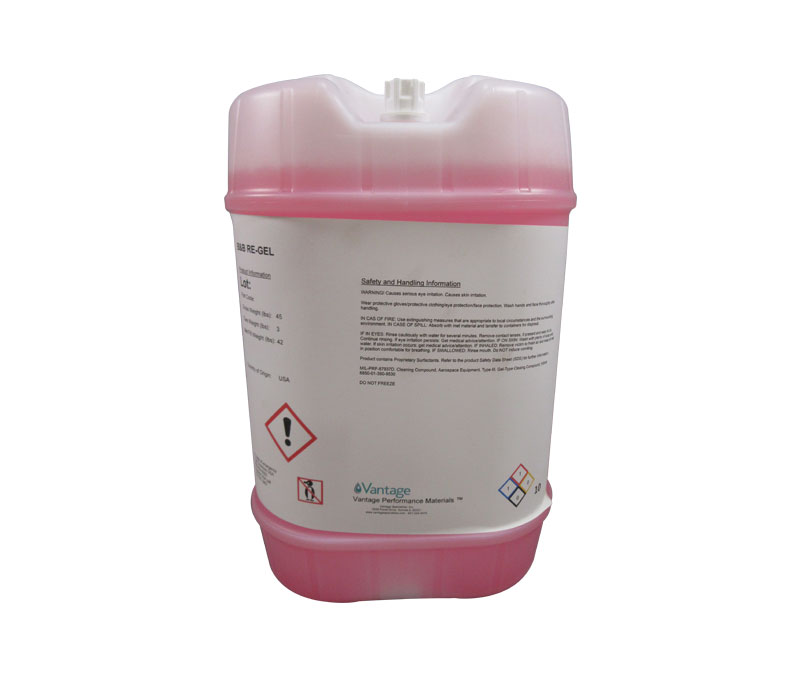 B&B™ RE-GEL MIL-PRF-87937D Type III Spec Aircraft Exterior Cleaner - 42 lb (5 Gallon) Pail